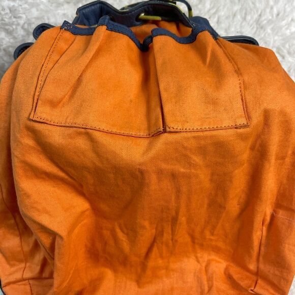 Schuyler & Sons Philadelphia leather Bleu & multi color backpack/Sling b… - Picture 13 of 16